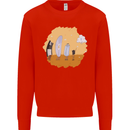 Storage Evolution Retro SSD CD Flash Drive PC Mens Sweatshirt Jumper Bright Red