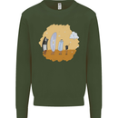 Storage Evolution Retro SSD CD Flash Drive PC Mens Sweatshirt Jumper Forest Green
