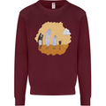 Storage Evolution Retro SSD CD Flash Drive PC Mens Sweatshirt Jumper Maroon