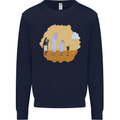 Storage Evolution Retro SSD CD Flash Drive PC Mens Sweatshirt Jumper Navy Blue
