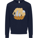 Storage Evolution Retro SSD CD Flash Drive PC Mens Sweatshirt Jumper Navy Blue