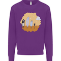 Storage Evolution Retro SSD CD Flash Drive PC Mens Sweatshirt Jumper Purple