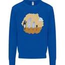 Storage Evolution Retro SSD CD Flash Drive PC Mens Sweatshirt Jumper Royal Blue