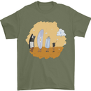 Storage Evolution Retro SSD CD Flash Drive PC Mens T-Shirt 100% Cotton Military Green