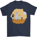 Storage Evolution Retro SSD CD Flash Drive PC Mens T-Shirt 100% Cotton Navy Blue