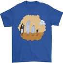 Storage Evolution Retro SSD CD Flash Drive PC Mens T-Shirt 100% Cotton Royal Blue