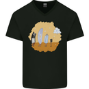 Storage Evolution Retro SSD CD Flash Drive PC Mens V-Neck Cotton T-Shirt Black