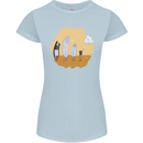 Storage Evolution Retro SSD CD Flash Drive PC Womens Petite Cut T-Shirt Light Blue