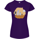 Storage Evolution Retro SSD CD Flash Drive PC Womens Petite Cut T-Shirt Purple