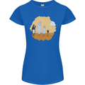 Storage Evolution Retro SSD CD Flash Drive PC Womens Petite Cut T-Shirt Royal Blue