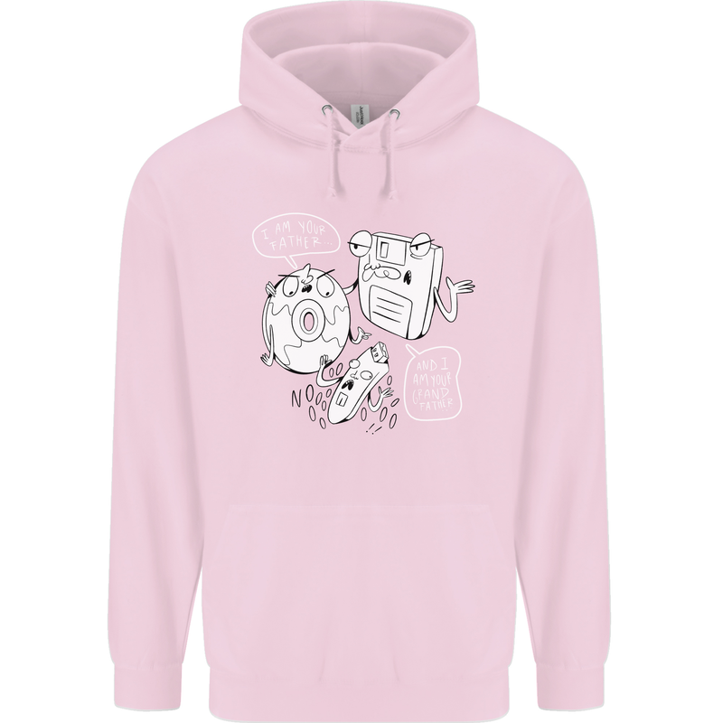 Storage Father Flash Drive CD ROM Floppy Childrens Kids Hoodie Light Pink