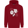 Storage Father Flash Drive CD ROM Floppy Childrens Kids Hoodie Red