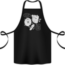 Storage Father Flash Drive CD ROM Floppy Cotton Apron 100% Organic Black