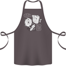Storage Father Flash Drive CD ROM Floppy Cotton Apron 100% Organic Dark Grey