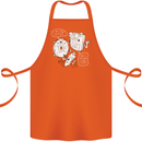 Storage Father Flash Drive CD ROM Floppy Cotton Apron 100% Organic Orange