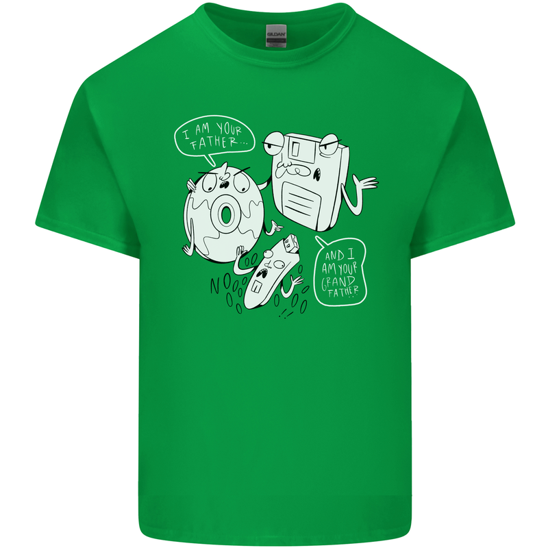 Storage Father Flash Drive CD ROM Floppy Kids T-Shirt Childrens Irish Green