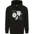 Storage Father Flash Drive CD ROM Floppy Mens 80% Cotton Hoodie Black