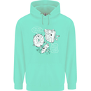 Storage Father Flash Drive CD ROM Floppy Mens 80% Cotton Hoodie Peppermint