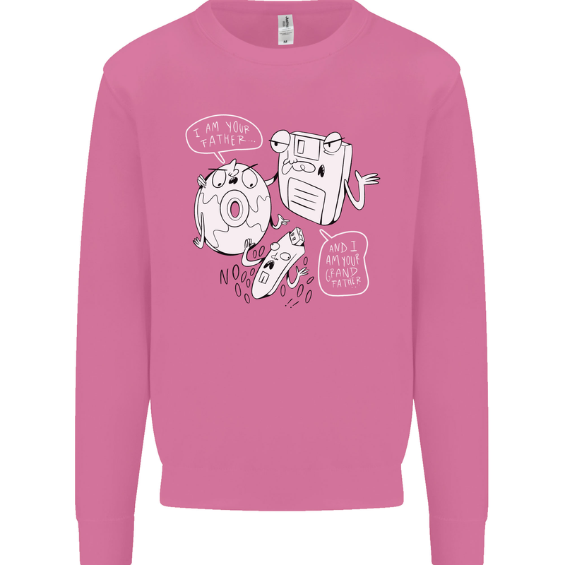 Storage Father Flash Drive CD ROM Floppy Mens Sweatshirt Jumper Azalea