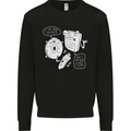 Storage Father Flash Drive CD ROM Floppy Mens Sweatshirt Jumper Black