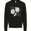 Storage Father Flash Drive CD ROM Floppy Mens Sweatshirt Jumper Black