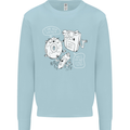 Storage Father Flash Drive CD ROM Floppy Mens Sweatshirt Jumper Light Blue