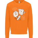 Storage Father Flash Drive CD ROM Floppy Mens Sweatshirt Jumper Orange