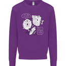 Storage Father Flash Drive CD ROM Floppy Mens Sweatshirt Jumper Purple