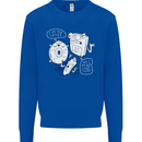 Storage Father Flash Drive CD ROM Floppy Mens Sweatshirt Jumper Royal Blue