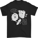 Storage Father Flash Drive CD ROM Floppy Mens T-Shirt 100% Cotton Black