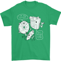 Storage Father Flash Drive CD ROM Floppy Mens T-Shirt 100% Cotton Irish Green