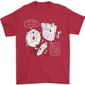 Storage Father Flash Drive CD ROM Floppy Mens T-Shirt 100% Cotton Red