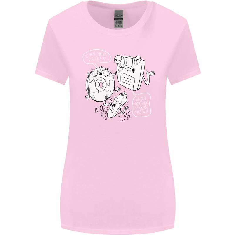 Storage Father Flash Drive CD ROM Floppy Womens Wider Cut T-Shirt Light Pink