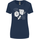 Storage Father Flash Drive CD ROM Floppy Womens Wider Cut T-Shirt Navy Blue