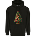 Strawberry Christmas Tree Xmas Childrens Kids Hoodie Black