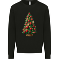 Strawberry Christmas Tree Xmas Kids Sweatshirt Jumper Black