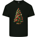 Strawberry Christmas Tree Xmas Kids T-Shirt Childrens Black