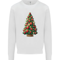 Strawberry Christmas Tree Xmas Mens Sweatshirt Jumper White