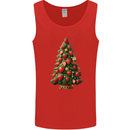 Strawberry Christmas Tree Xmas Mens Vest Tank Top Red