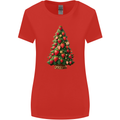 Strawberry Christmas Tree Xmas Womens Wider Cut T-Shirt Red