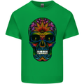 Sugar Skull Kids T-Shirt Childrens Irish Green