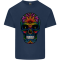 Sugar Skull Kids T-Shirt Childrens Navy Blue