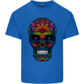 Sugar Skull Kids T-Shirt Childrens Royal Blue