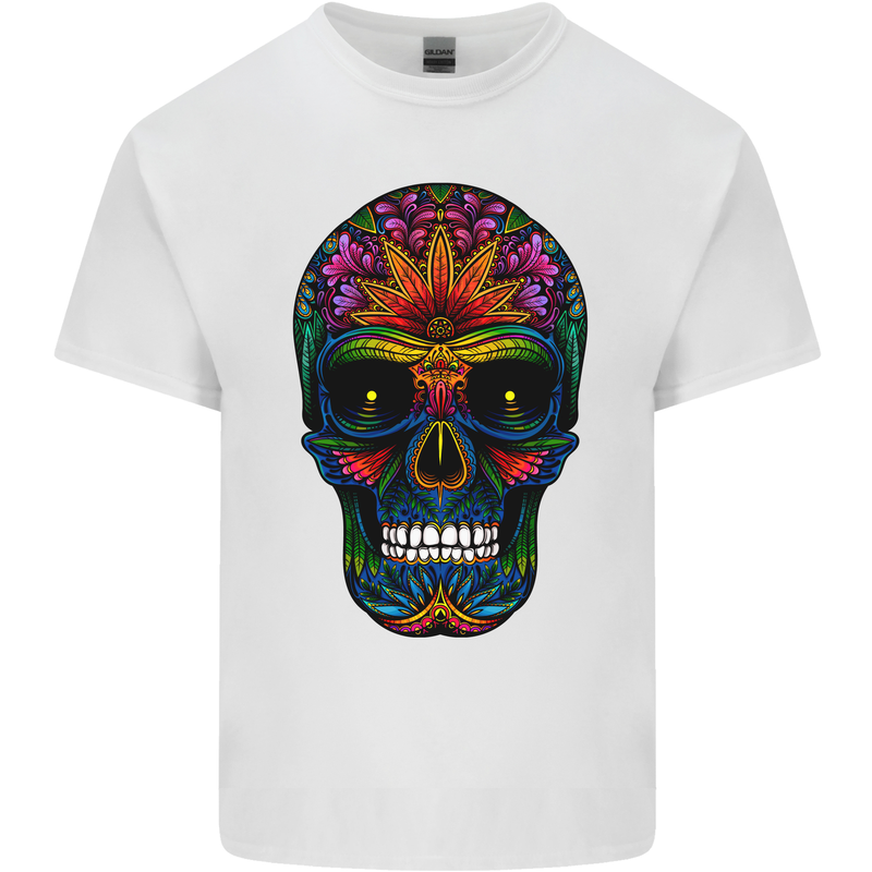 Sugar Skull Kids T-Shirt Childrens White