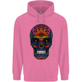 Sugar Skull Mens 80% Cotton Hoodie Azelea