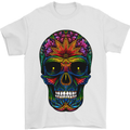 Sugar Skull Mens T-Shirt 100% Cotton White