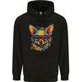 Summer Vibes Chihuahua Childrens Kids Hoodie Black