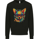 Summer Vibes Chihuahua Kids Sweatshirt Jumper Black
