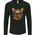 Summer Vibes Chihuahua Mens Long Sleeve T-Shirt Black