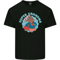 Super Grandma Funny Grandparents Day Kids T-Shirt Childrens Black